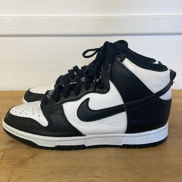 Nike Dunk High Panda Black and White High-Top Sneakers women’s size 6.5 - Picture 3 of 16